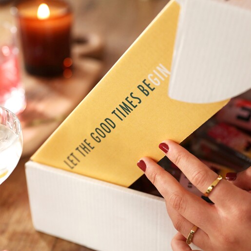 Inside flap for Gin & Tonic Box For Gin Hamper