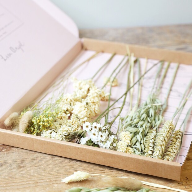 Natural Cut Dried Flowers Letterbox Gift | Lisa Angel