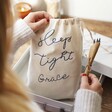 Cotton bag from the personalised 'Sleep Tight' Wellness Hamper Box