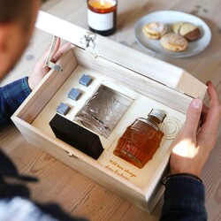 Personalised Large Whisky Stones Hamper