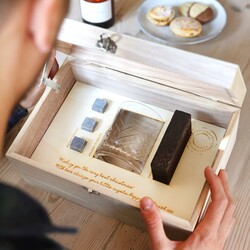 Personalised Whisky Tumbler & Coaster Hamper