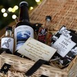 Close up of contents you can select for Build Your Own Luxury Men's Wicker Gift Hamper
