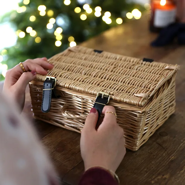 Wicker Basket For Gift Hamper