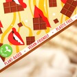 Close up of H!P Chocolate: Salted Caramel Oat Milk Chocolate Bar Packaging