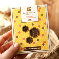 Love Cocoa Honeycomb 41% Milk Chocolate Bar