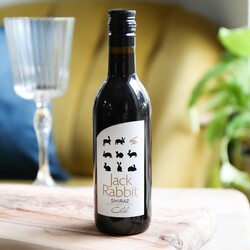 Small Bottle of Jack Rabbit Shiraz Red Wine