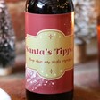 Close Up of Santa's Tipple Bottle of Malt Coast Beer