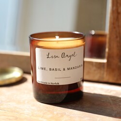 Lisa Angel Lime, Basil & Mandarin Scented Soy Candle