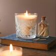 Lisa Angel Vintage Glass Pomegranate Scented Soy Wax Candle 