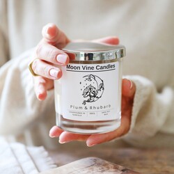 Moon Vine Plum and Rhubarb 30cl Candle with Lid