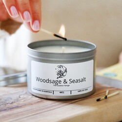 Moon Vine Wood Sage and Sea Salt 40cl Outdoor Candle