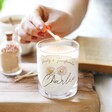 Personalised April Birth Flower Scented Soy Candle
