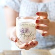 Personalised February Birth Flower Scented Soy Candle