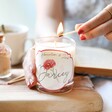 Personalised January Birth Flower Scented Soy Candle