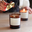 Selection of Lisa Angel Soy Candles with personalised messages