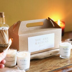 Personalised Lisa Angel Mini Soy Candle Gift Set