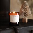 Warming Lisa Angel Mulled Wine Scented Soy Candle Lit