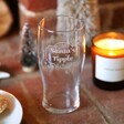 Santa's Tipple Pint Glass