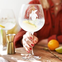 'When Life Gives You Lemons...' Balloon Gin Glass