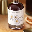 Close up of Personalised Birth Flower 10cl Bottle of Pimms