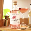 Personalised Birth Flower 50cl Bottle of Pink Gin