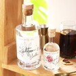Personalised Birth Flower 10cl and 50cl Bottles of Vodka