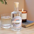 Personalised Bold Initial 'O' Banner 50cl Bottle of Gin