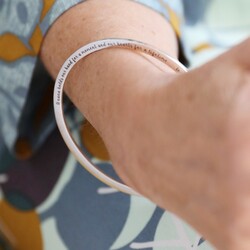 Personalised Sterling Silver Bangle