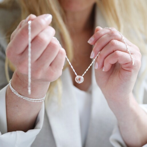 Personalised Silver and Solid Gold Bead 