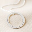 Lisa Angel Ladies' Personalised Silver Eternity Hoop Necklace