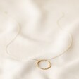 Lisa Angel Ladies' Personalised 9k Gold Eternity Hoop Necklace