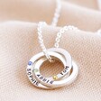 Lisa Angel Ladies' Personalised Sterling Silver Russian Ring Necklace with Swarovski Crystal