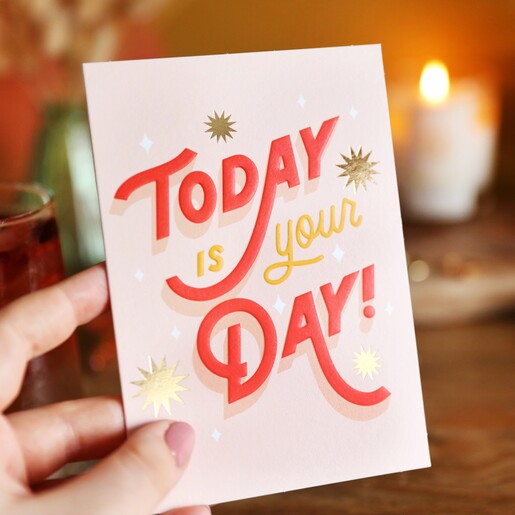 Bold Ohh Deer Today is Your Day Greeting Card
