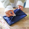 Lisa Angel Ladies' Navy Blue Satin Square for Wrapping
