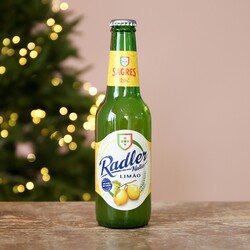 Bottle of Sagres Radler Limao Portuguese Lager Shandy