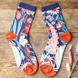 Pair of Powder Country Garden Ankle Socks