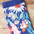 Close Up of Powder Country Garden Ankle Socks