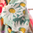 Daisies on Powder Printed Scarf Country Garden in Mint