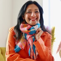 Powder Retro Meadow Print Scarf