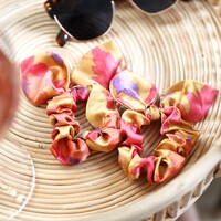 Powder Set of Two Poppy Bright Scrunchies