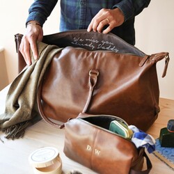 Personalised Hidden Message Weekend Holdall