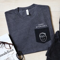 Personalised Men's 'Your Drawing' Dad T-Shirt