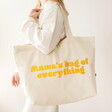 Personalised Organic Cotton Tote Bag on Model