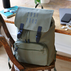 Personalised Years Canvas Laptop Rucksack