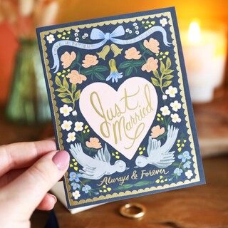 Rifle Paper Co. Just Married Wedding Card
