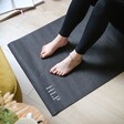 Corner of Black Personalised Embroidered Yoga Mat
