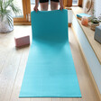 Turquoise Personalised Embroidered Yoga Mat