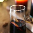 Recycled Glass Highball Tumbler Filled with Mulled Wine