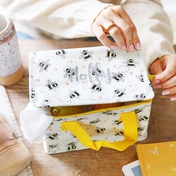 Personalised Sass & Belle Busy Bees Lunch Bag