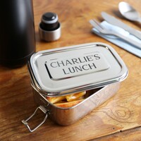 Personalised Sass & Belle Stainless Steel Lunch Box